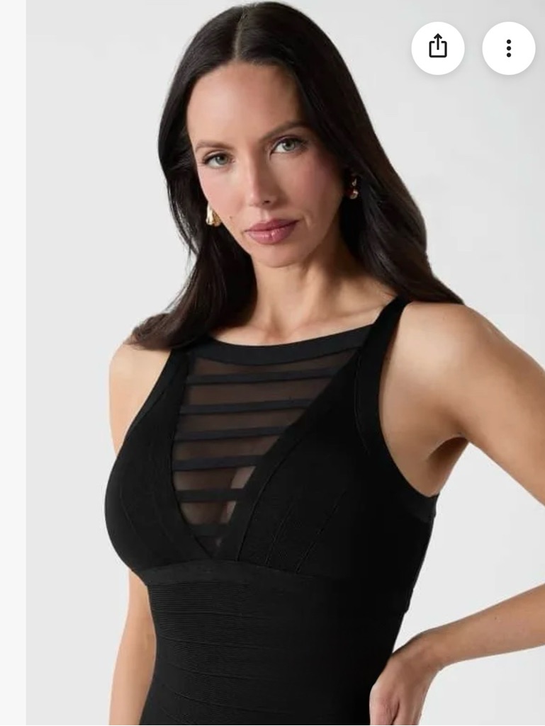 Marciano Bandage Mesh Midi Dress Size Small Nwot